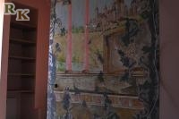 художественная роспись стены в спальной комнате