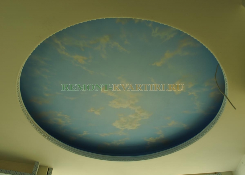 Пример художественной росписи потолка