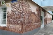 Художественно-декоративная роспись стен фасада ресторана на Герцена