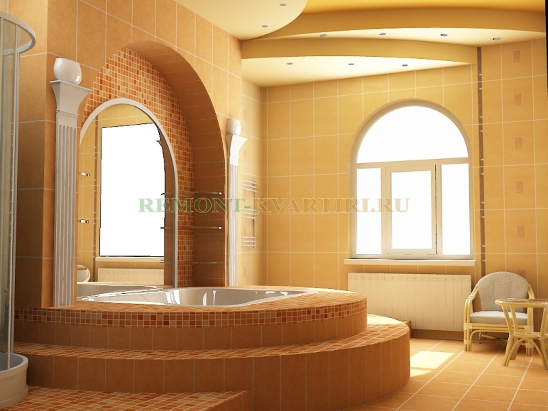 Ванная комната в частном доме дизайн