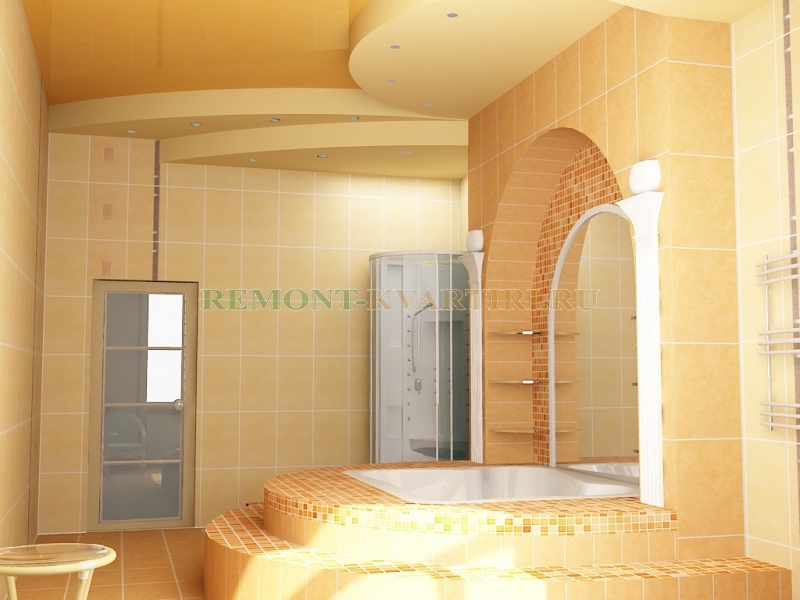 Ванная комната дизайн в частном доме