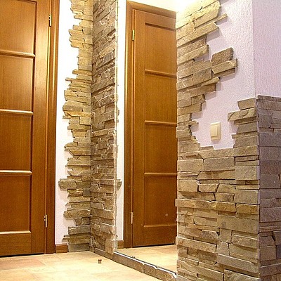 Декоративный камень для отделки стен в коридоре квартиры?